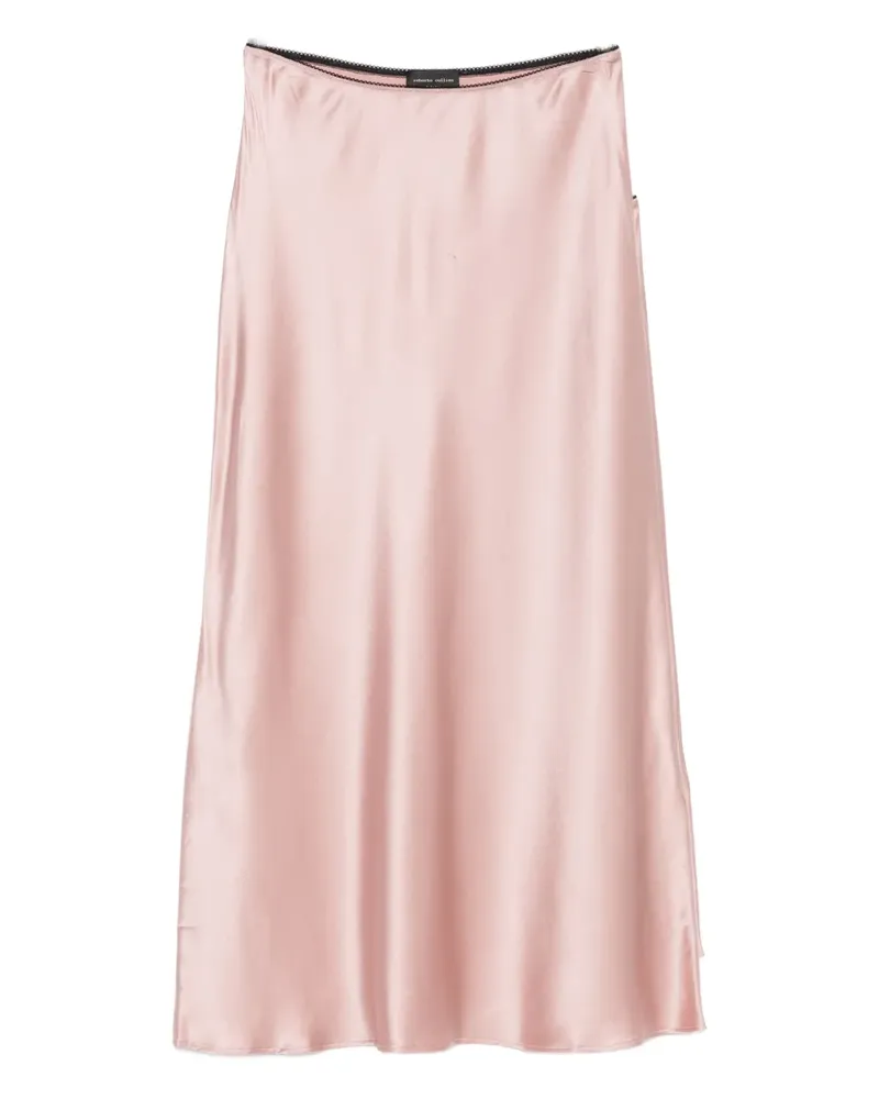 Roberto Collina silk-satin skirt - Rosa Rosa