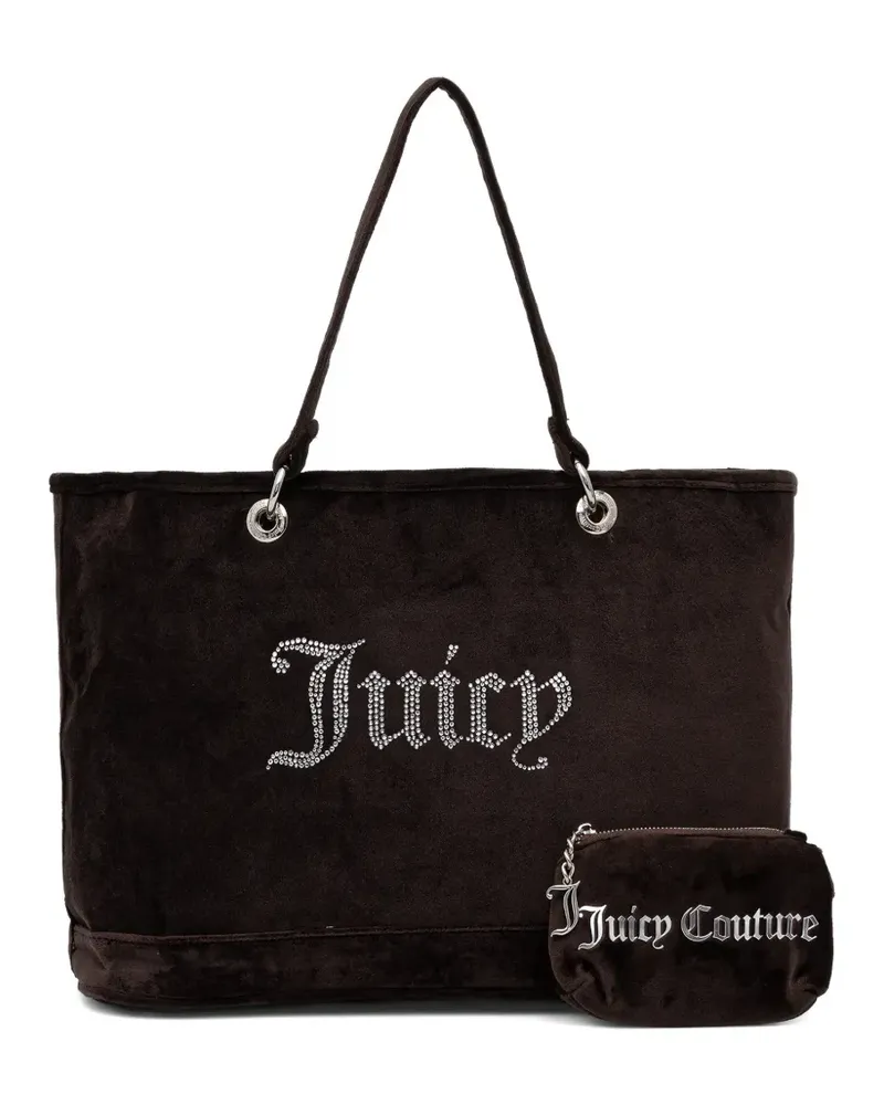 Juicy Couture rhinestone-logo tote bag - Braun Braun