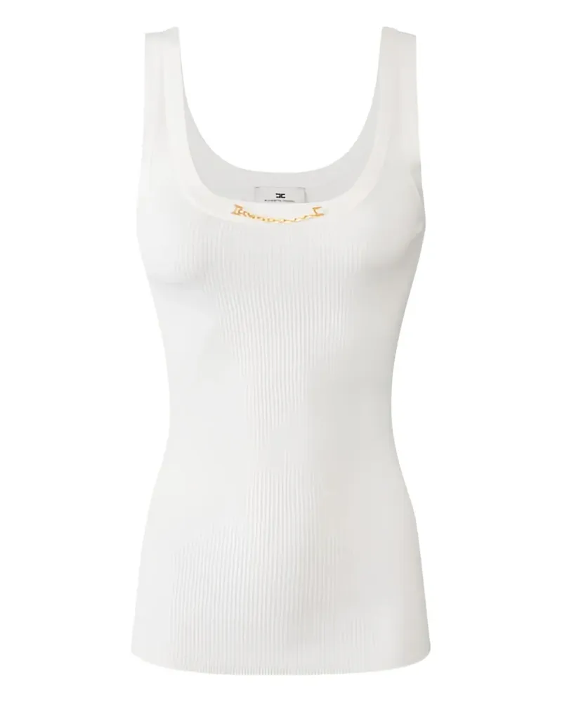 Elisabetta Franchi Top mit U-Ausschnitt - Nude Nude