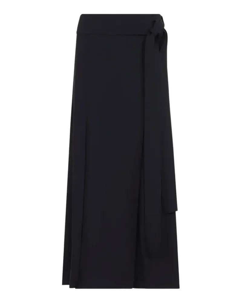 Studio Nicholson wrap-front tie-fastening maxi skirt - Schwarz Schwarz