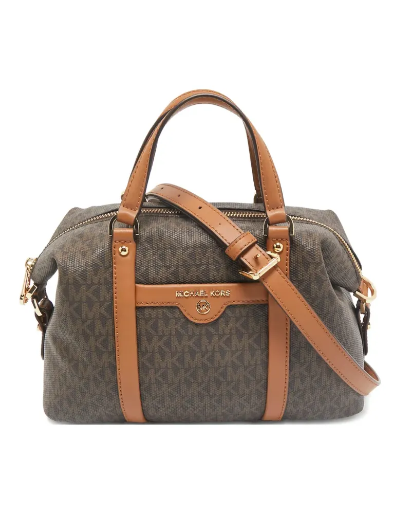 Michael Kors Beck leather satchel - Braun Braun