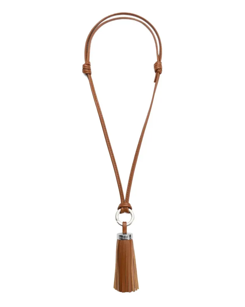AMI Paris Ami Pompom Schlüsselanhänger - Braun Braun