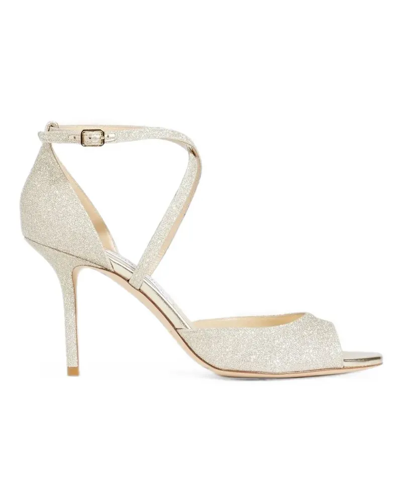 Jimmy Choo Emsy Sandalen mit Glitter - Nude Nude