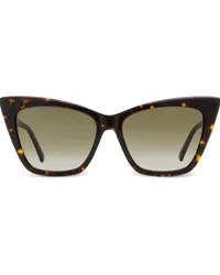 Jimmy Choo Lucine Sonnenbrille mit Cat-Eye-Gestell Braun