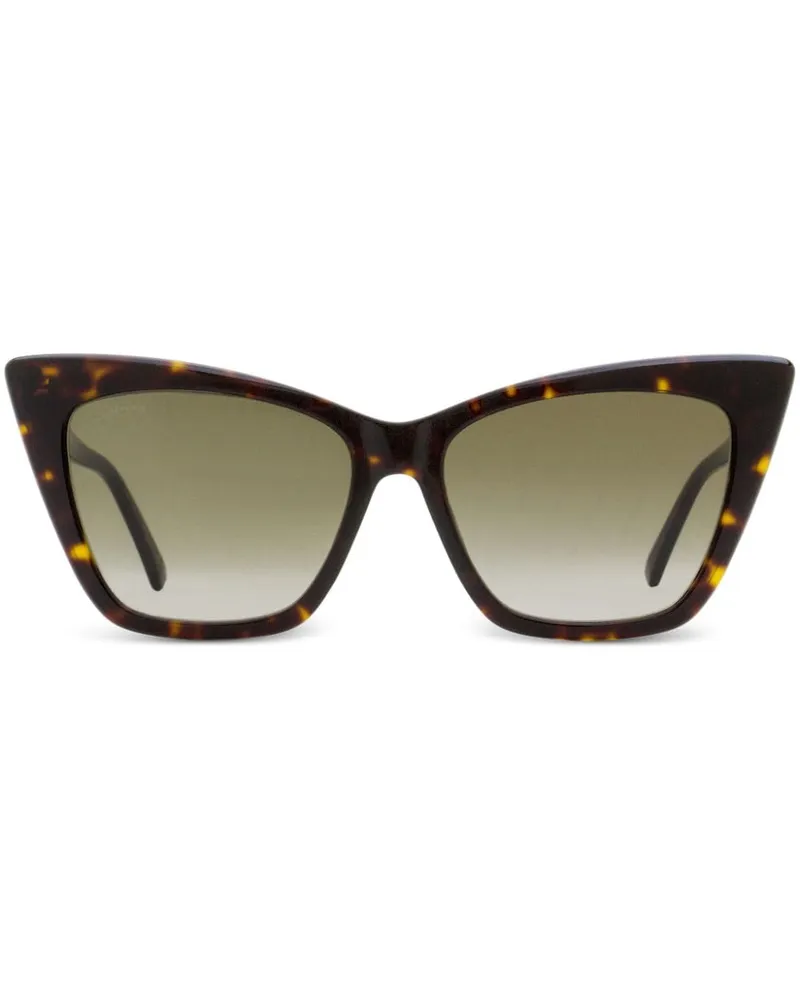 Jimmy Choo Lucine Sonnenbrille mit Cat-Eye-Gestell - Braun Braun