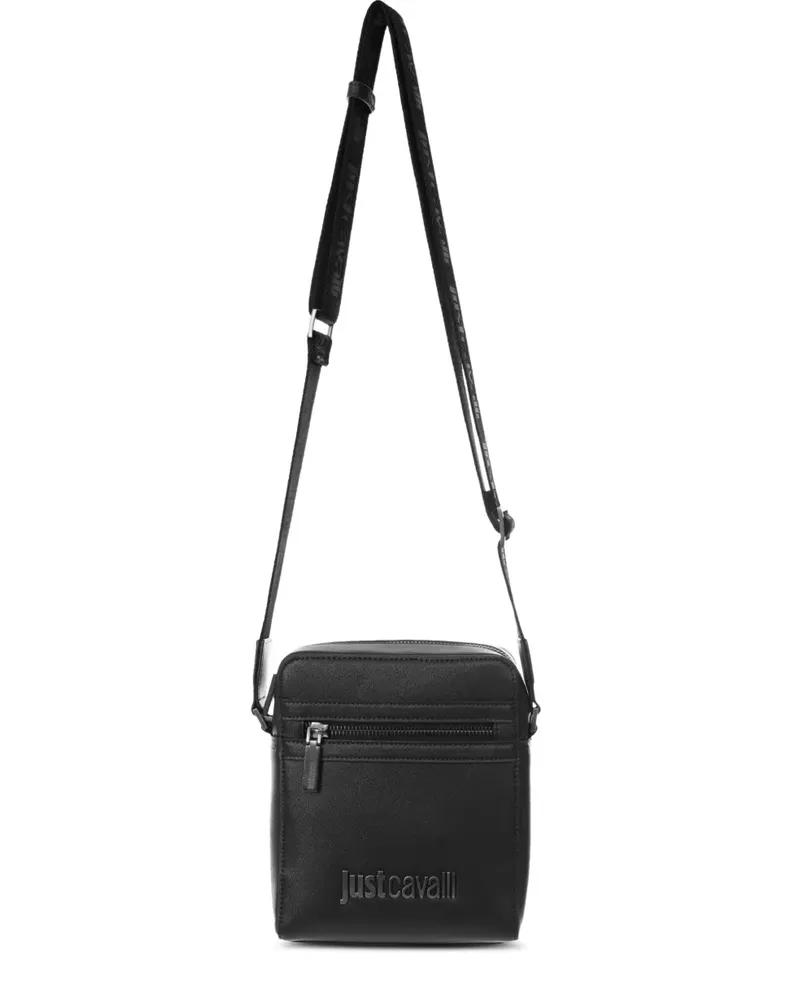 Just Cavalli Schultertasche mit Logo-Prägung - Schwarz Schwarz