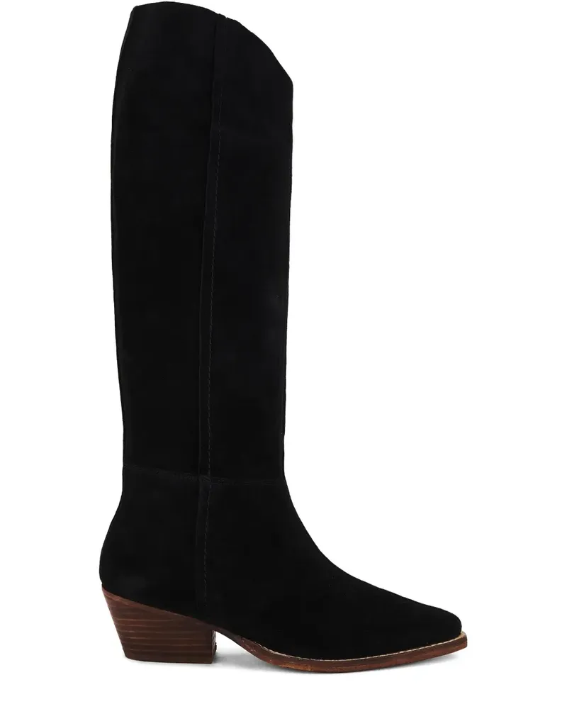 Free People Sway Stiefel aus Wildleder 50mm - Schwarz Schwarz