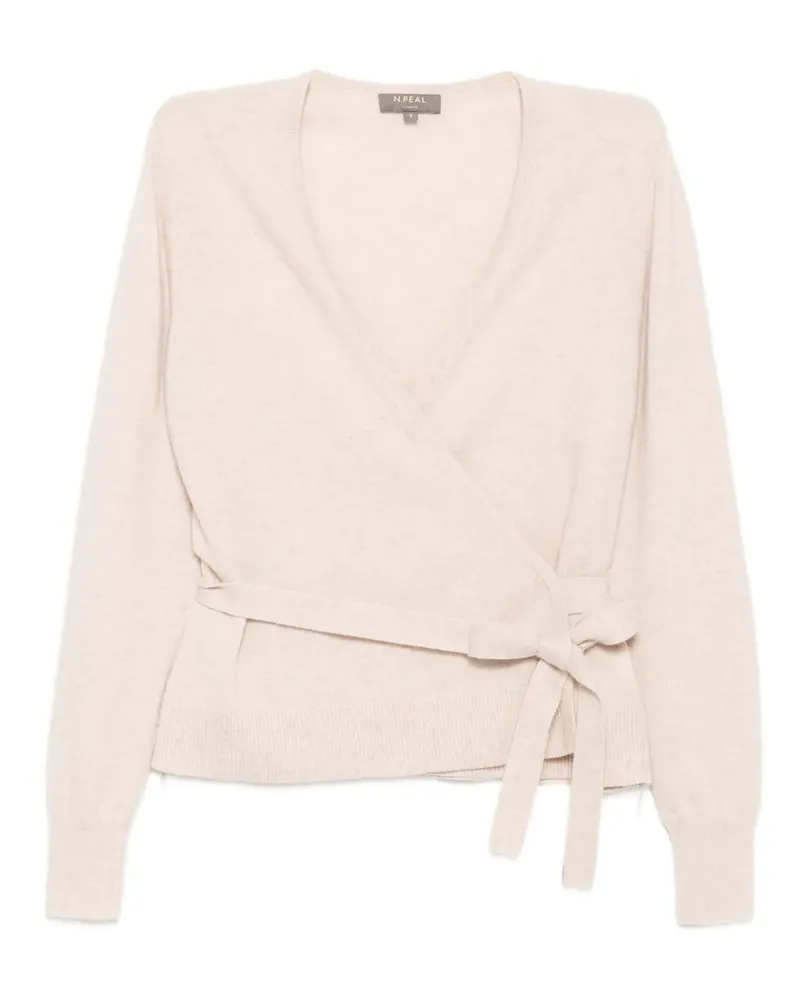 N.Peal Gewickelter Arabella Cardigan - Nude Nude