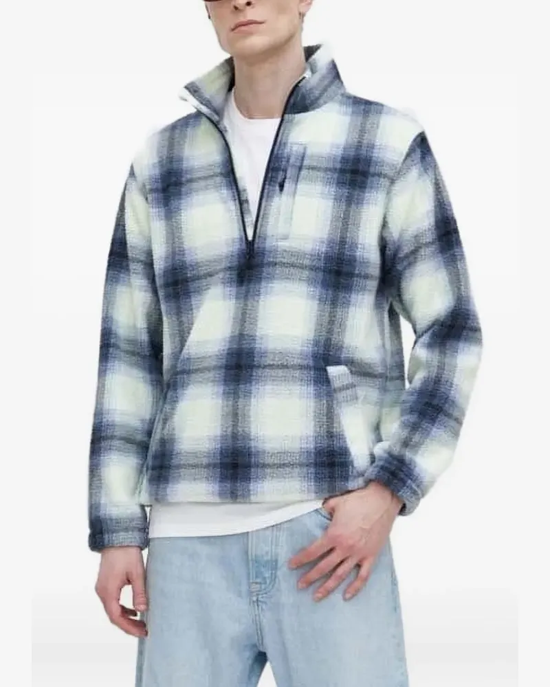 Billabong Fleece-Sweatshirt mit halbem Reißverschluss - Blau Blau