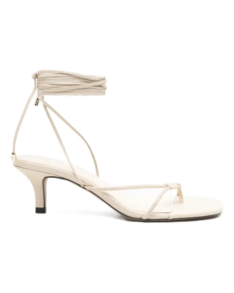 Patrizia Pepe tie-fastening sandals - Nude Nude