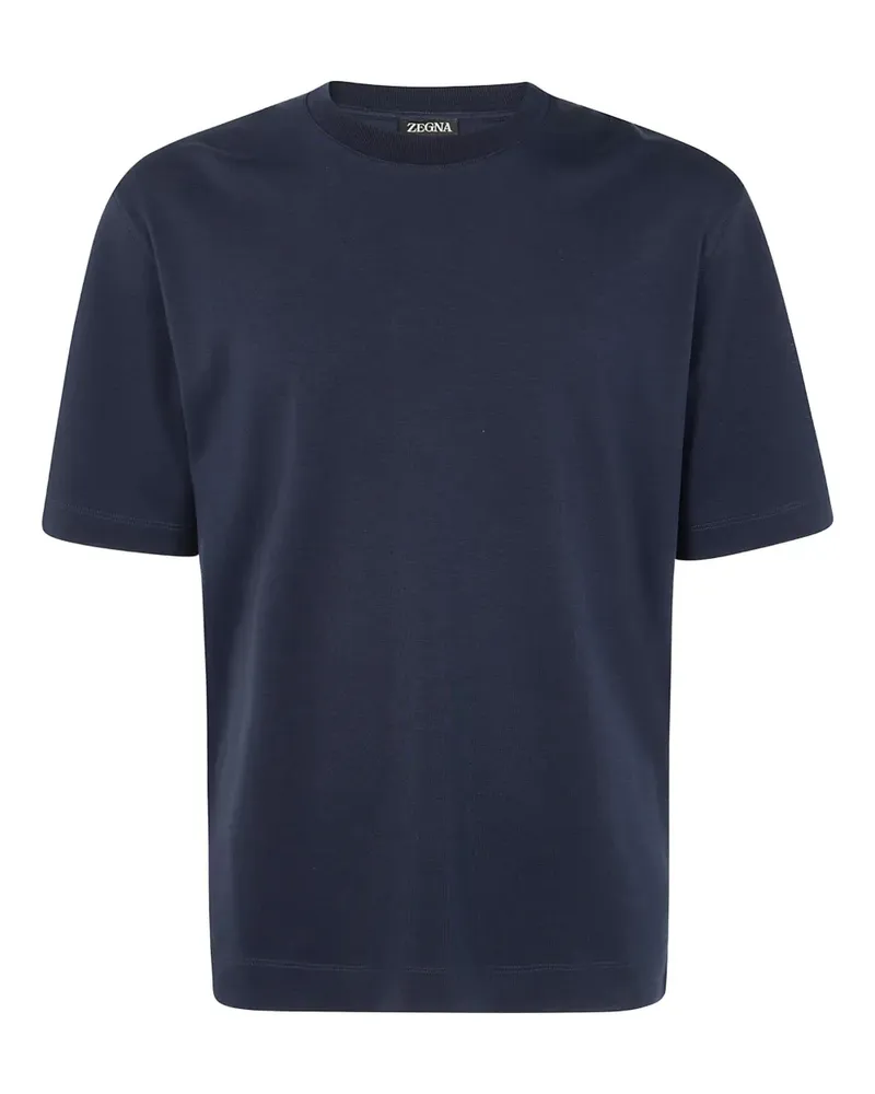 Ermenegildo Zegna T-Shirt mit rundem Ausschnitt - Blau Blau