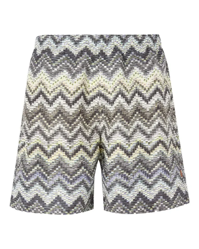 Missoni zigzag-pattern swim shorts - Grau Grau