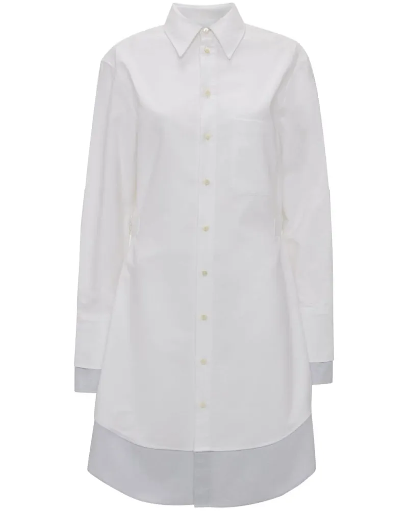 J.W.Anderson Hemdkleid mit langen Ärmeln - Weiß Weiß