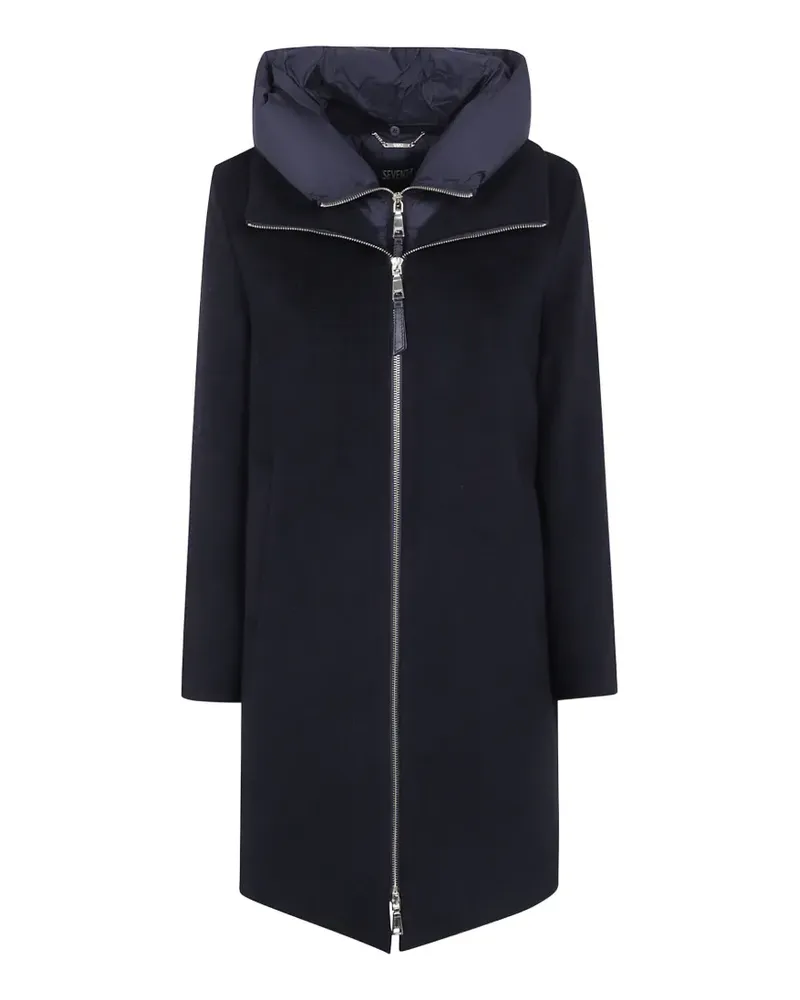 Seventy hooded zip-up coat - Schwarz Schwarz