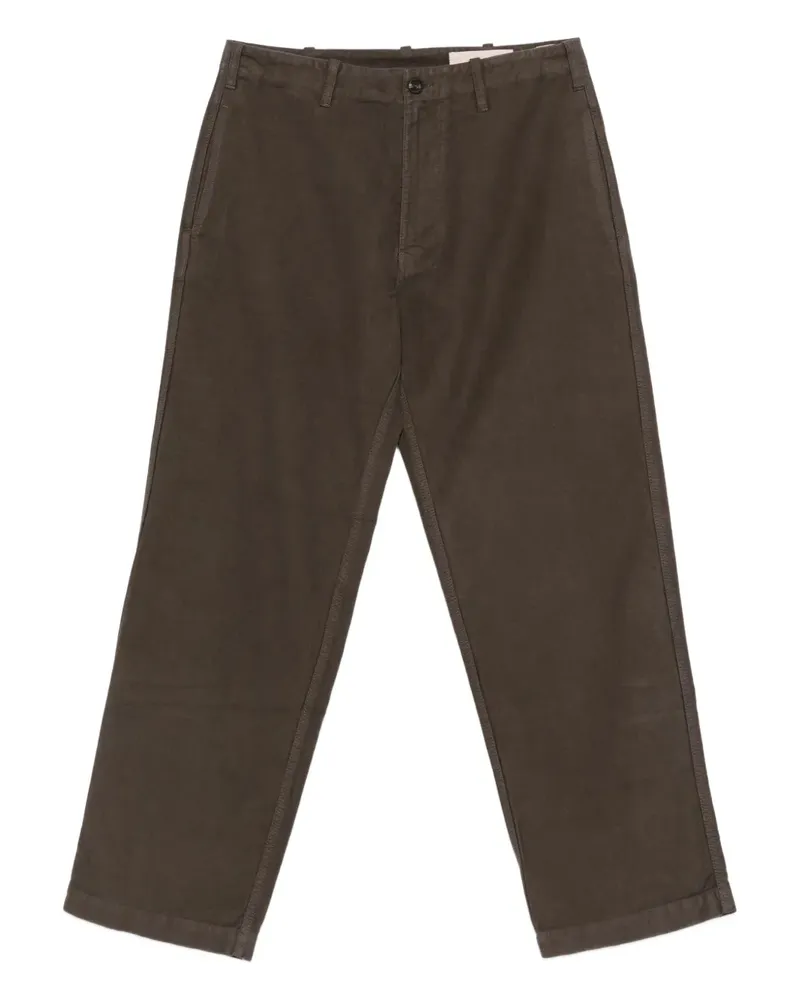 Original Vintage Style Hose mit dekorativer Naht - Braun Braun