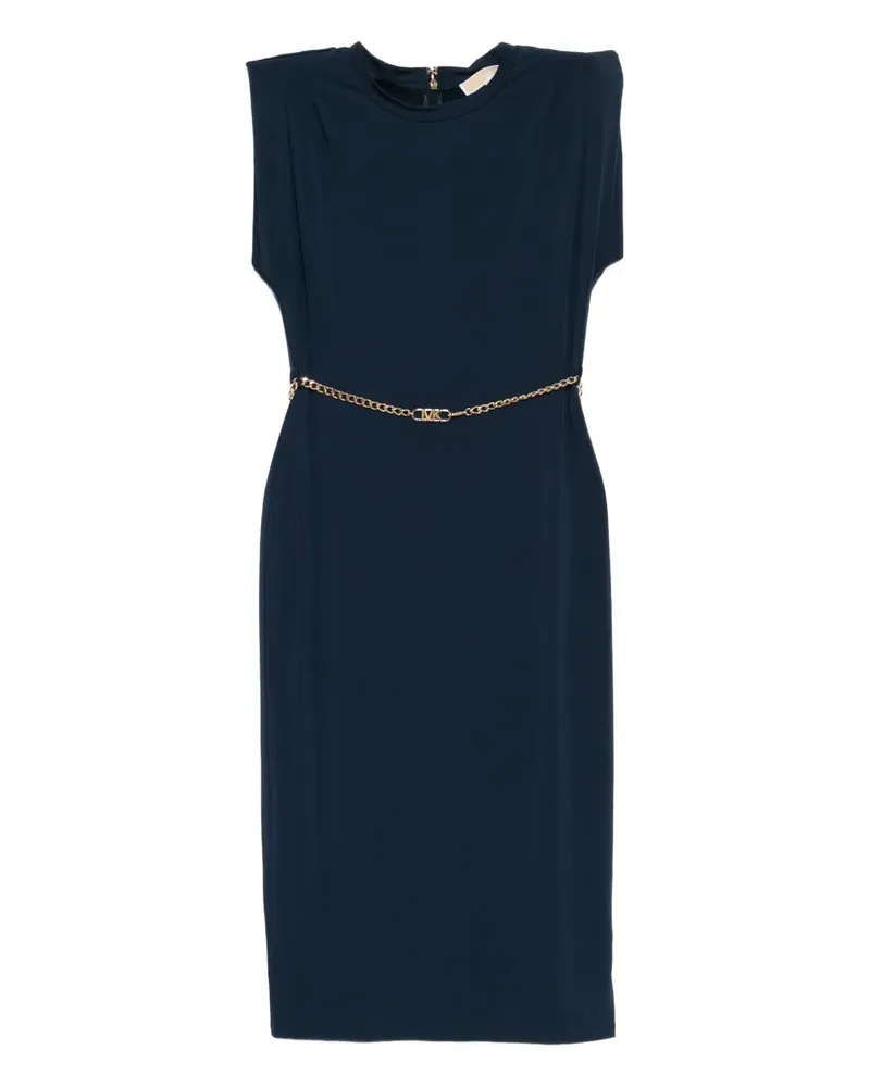 Michael Kors Midikleid mit Gürtel - Blau Blau