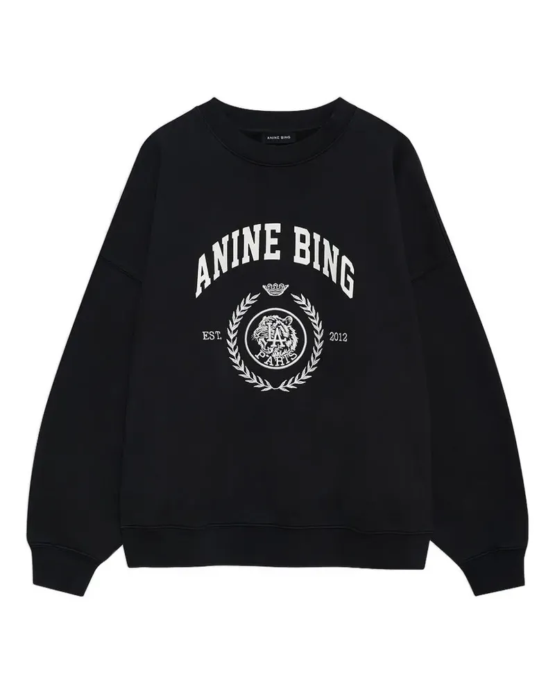 Anine Bing Sweatshirt mit tiefen Schultern - Schwarz Schwarz