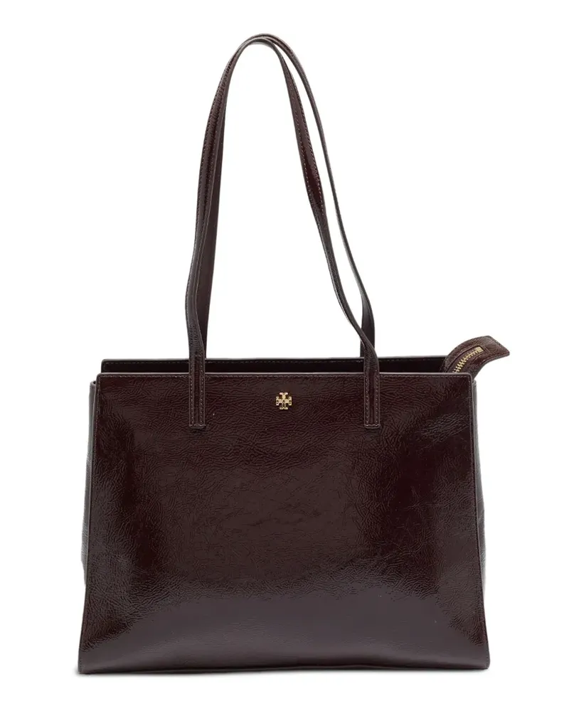 Tory Burch Emerson Tote Bag in Knitteroptik - Rot Rot