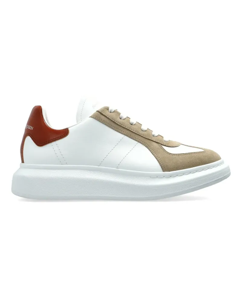 Alexander McQueen panelled leather sneakers - Weiß Weiß
