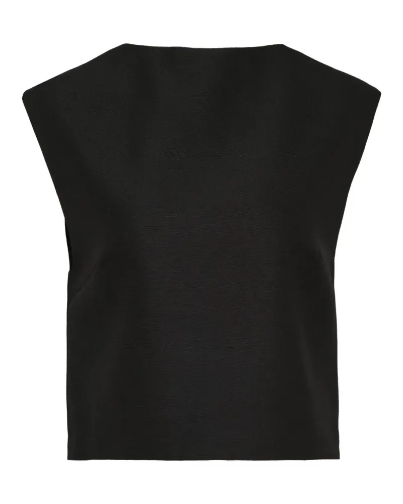 Jil Sander grain de poudre top - Schwarz Schwarz