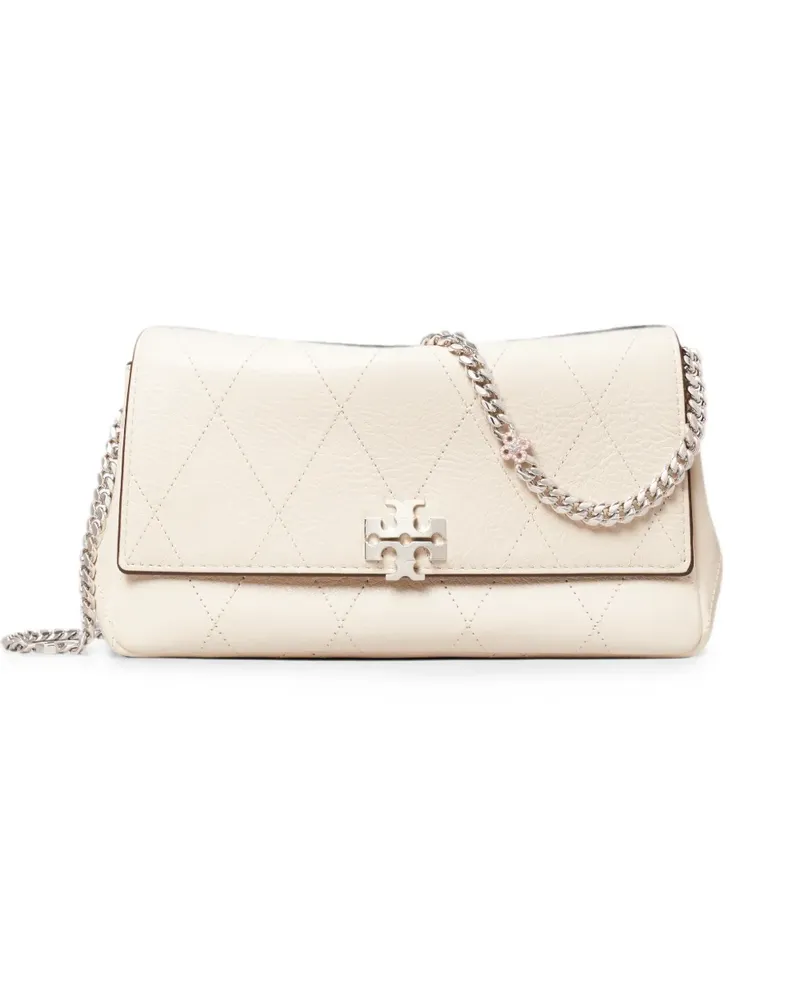 Tory Burch Charlie quilted chain crossbody bag - Nude Nude