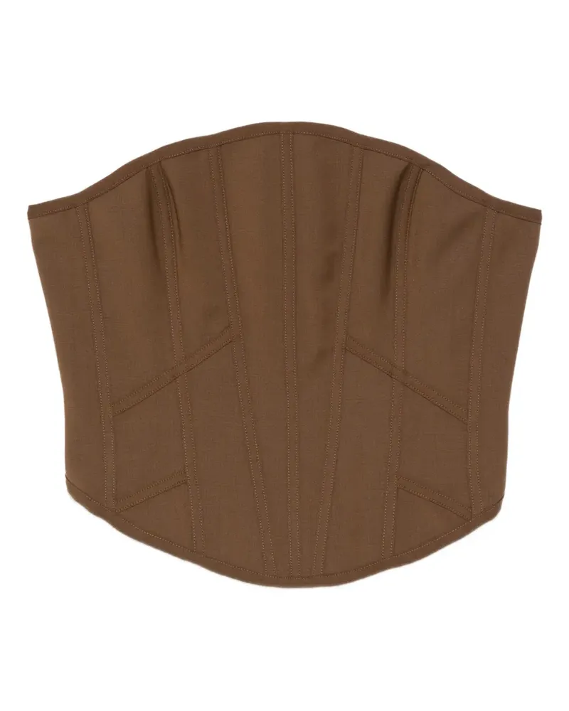 Giuseppe di Morabito Oberteil mit Einsätzen - Braun Braun