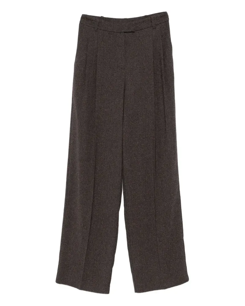 Patrizia Pepe Hose mit weitem Bein - Braun Braun