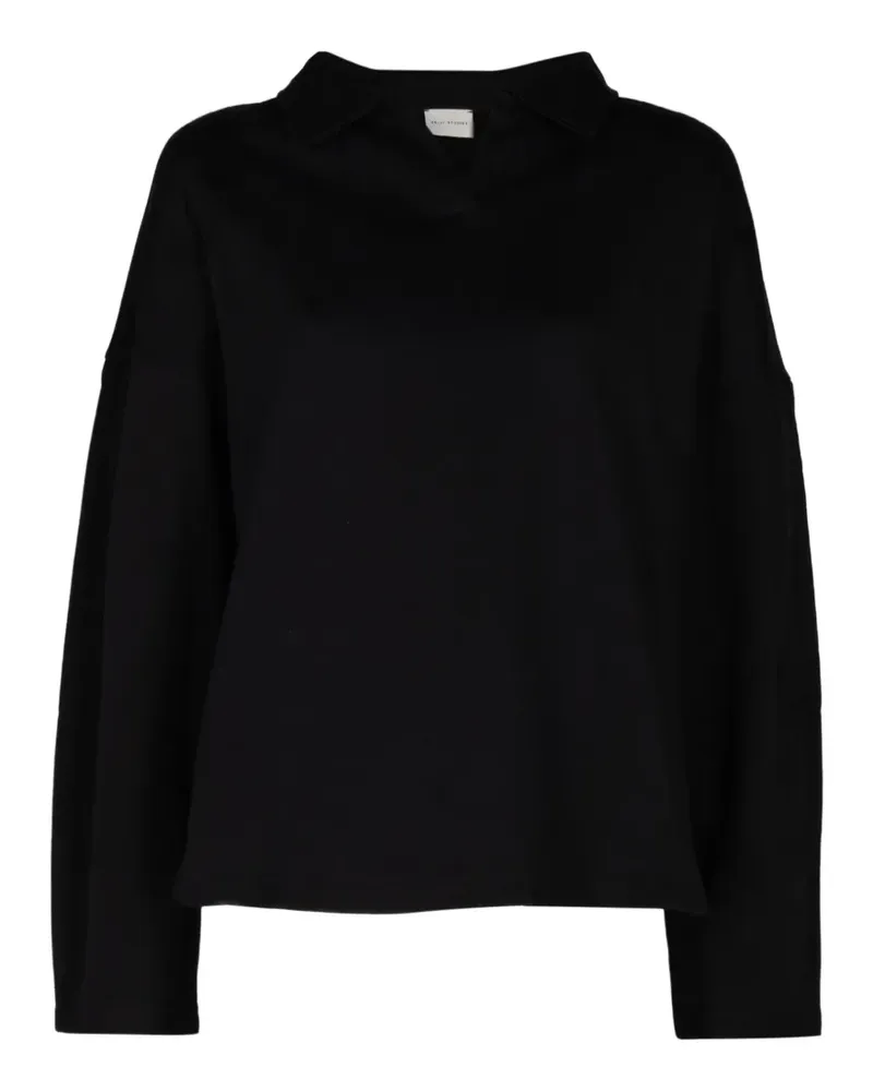 Deiji Studios polo-collar sweater - Schwarz Schwarz