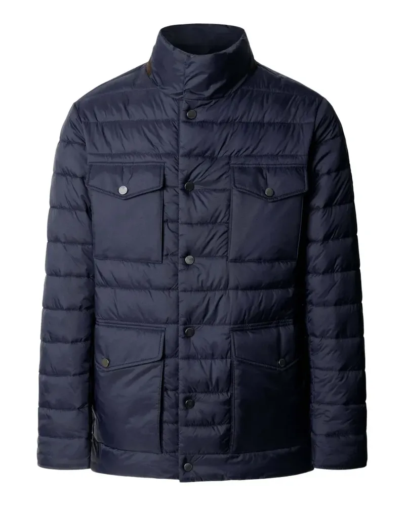 Hackett Gesteppte Velospeed Jacke - Blau Blau