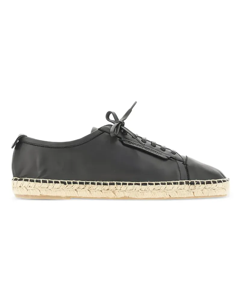 Emporio Armani lace-up espadrilles - Schwarz Schwarz