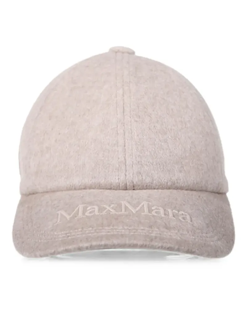 Max Mara logo-embroidered cap - Nude Nude