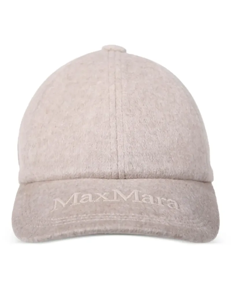 Max Mara Baseballkappe mit Logo-Stickerei - Nude Nude