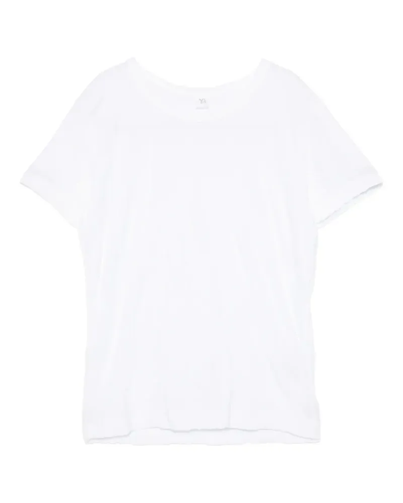 Yohji Yamamoto Strukturiertes T-Shirt - Weiß Weiß