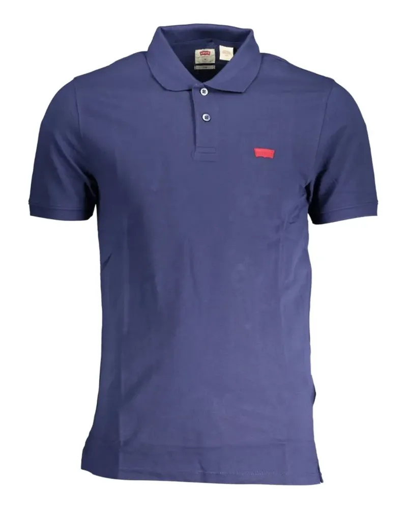 Levi's logo-patch cotton polo shirt - Blau Blau