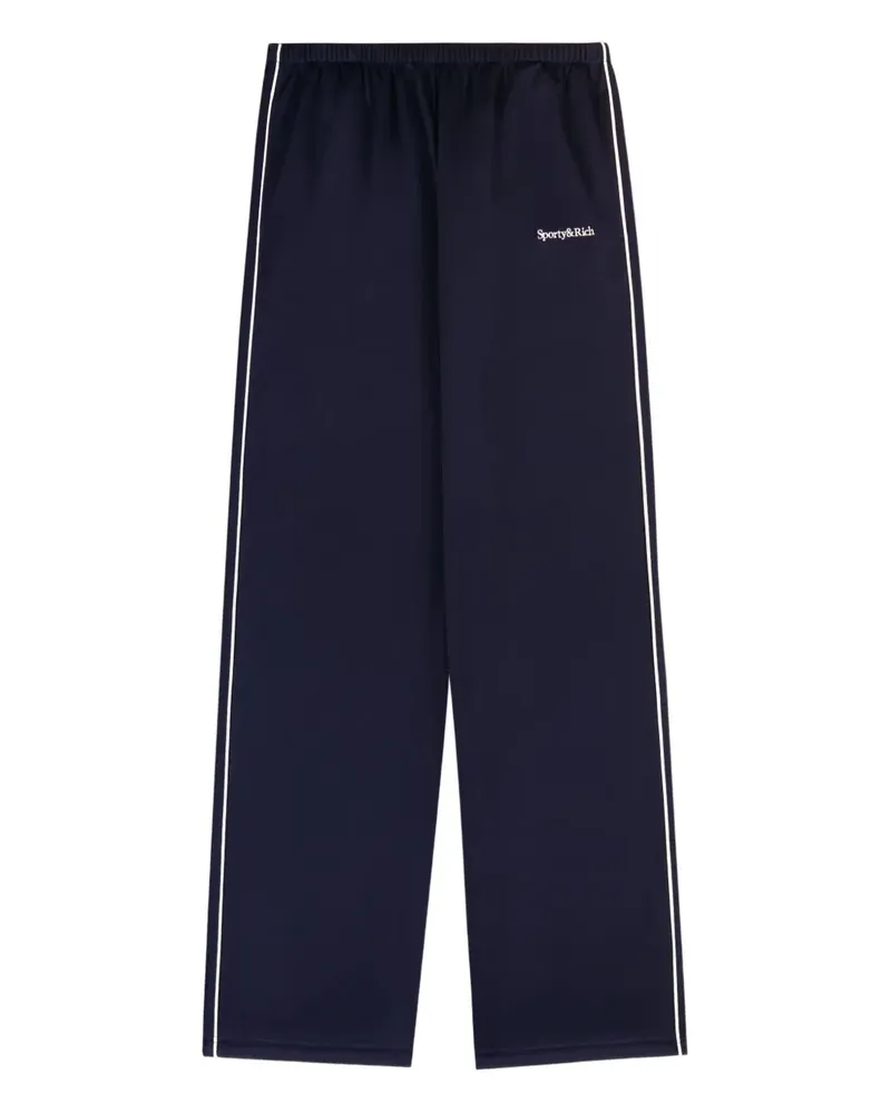 SPORTY & RICH Gestreifte Hose - Blau Blau
