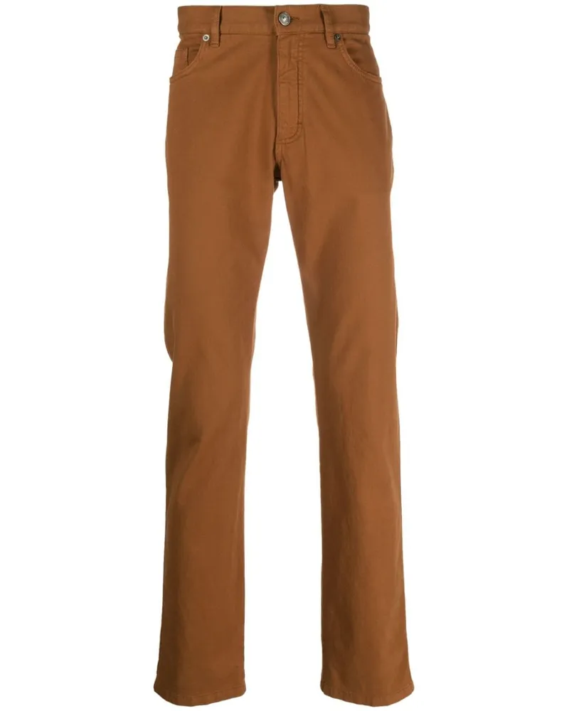 Ermenegildo Zegna Roccia Straight-Leg-Hose - Braun Braun