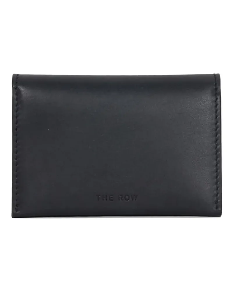 The Row logo-debossed wallet - Schwarz Schwarz