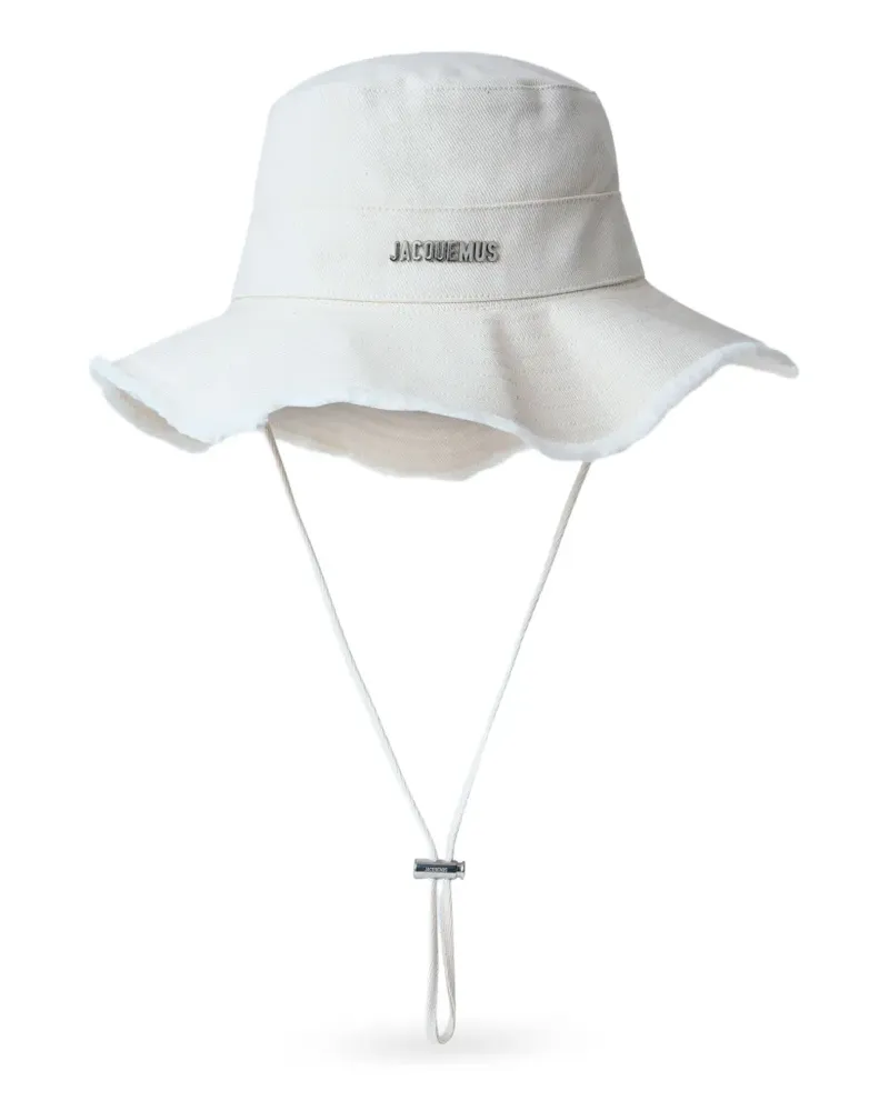 Jacquemus Strukturierter Hut mit breiter Krempe - Nude Nude