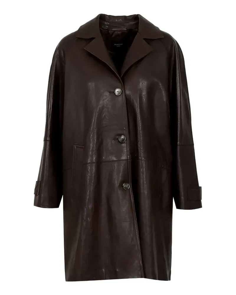 Max Mara Geknöpfter Camino Mantel - Braun Braun