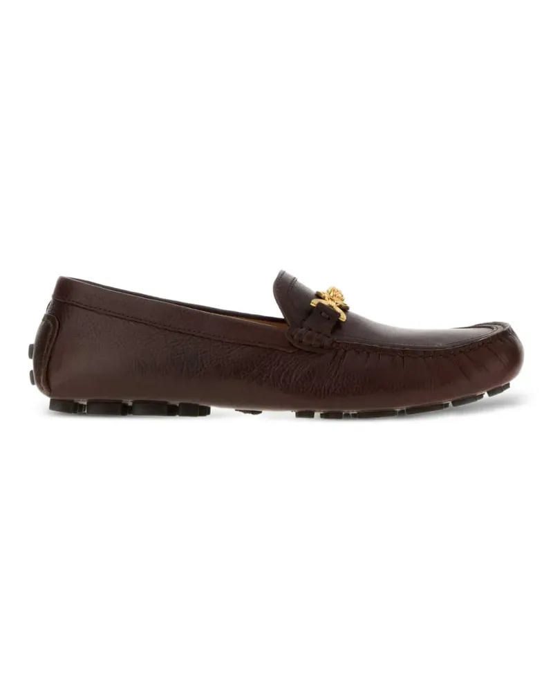 Versace Medusa Head Biggie Loafer - Braun Braun