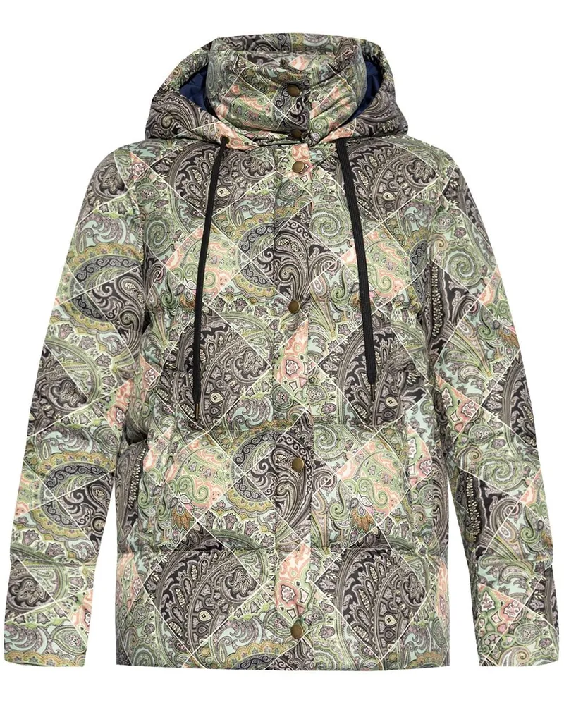 Etro Steppjacke mit Paisleymuster Nude