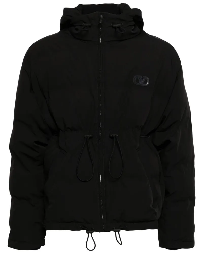 Valentino Garavani Gefütterte VLogo Signature Kapuzenjacke - Schwarz Schwarz