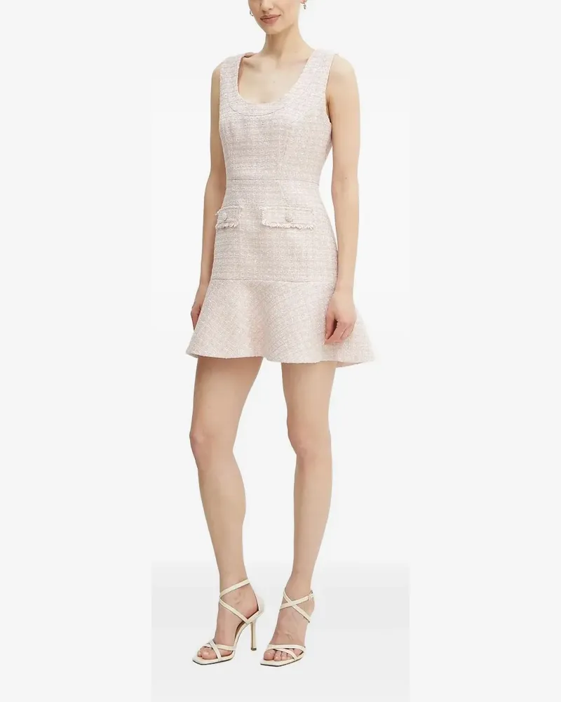 Guess Minikleid aus Tweed - Rosa Rosa