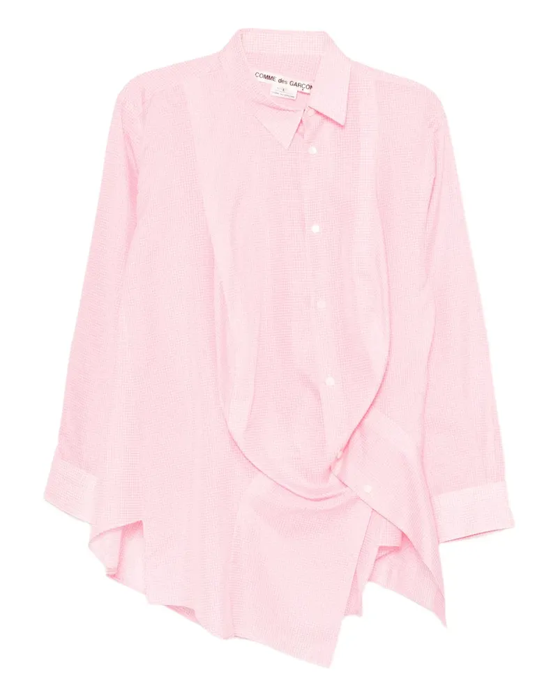 Comme des Garçons Kariertes Hemd - Rosa Rosa
