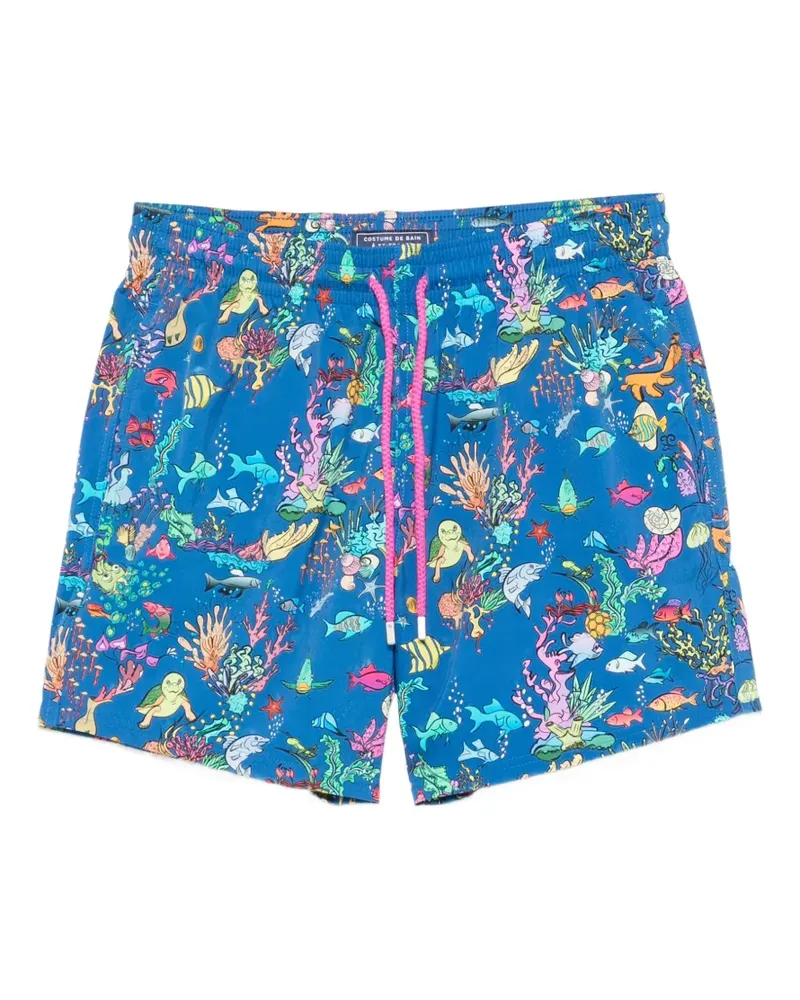 Vilebrequin Moorise sea-life print swim shorts - Blau Blau