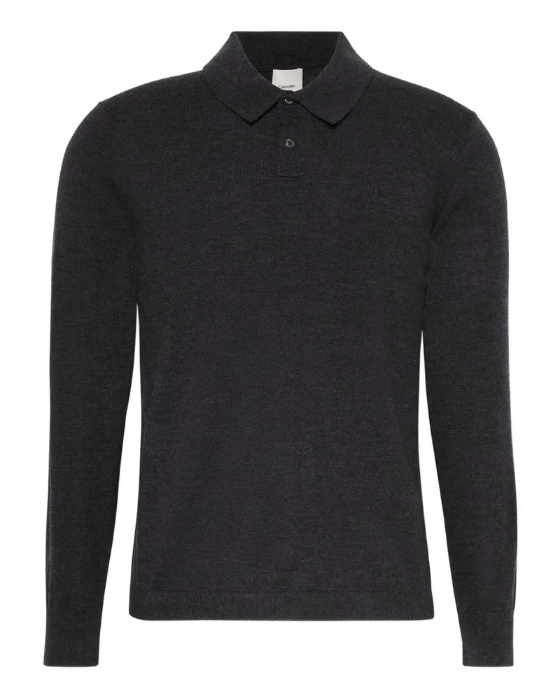 Calvin Klein polo-collar sweater - Grau Grau