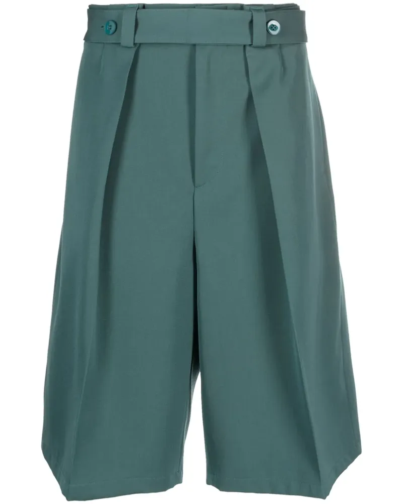 Jil Sander Knielange Shorts mit Gürtel - Grün Grün