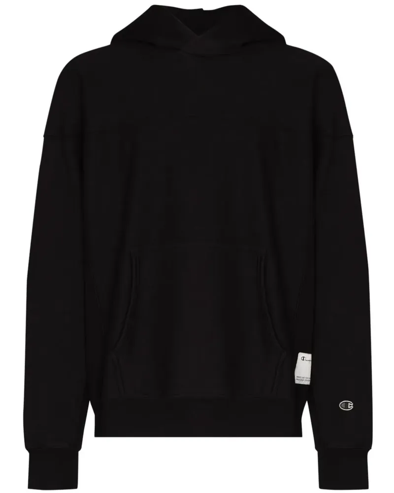 Champion Hoodie mit Logo-Patch - Schwarz Schwarz