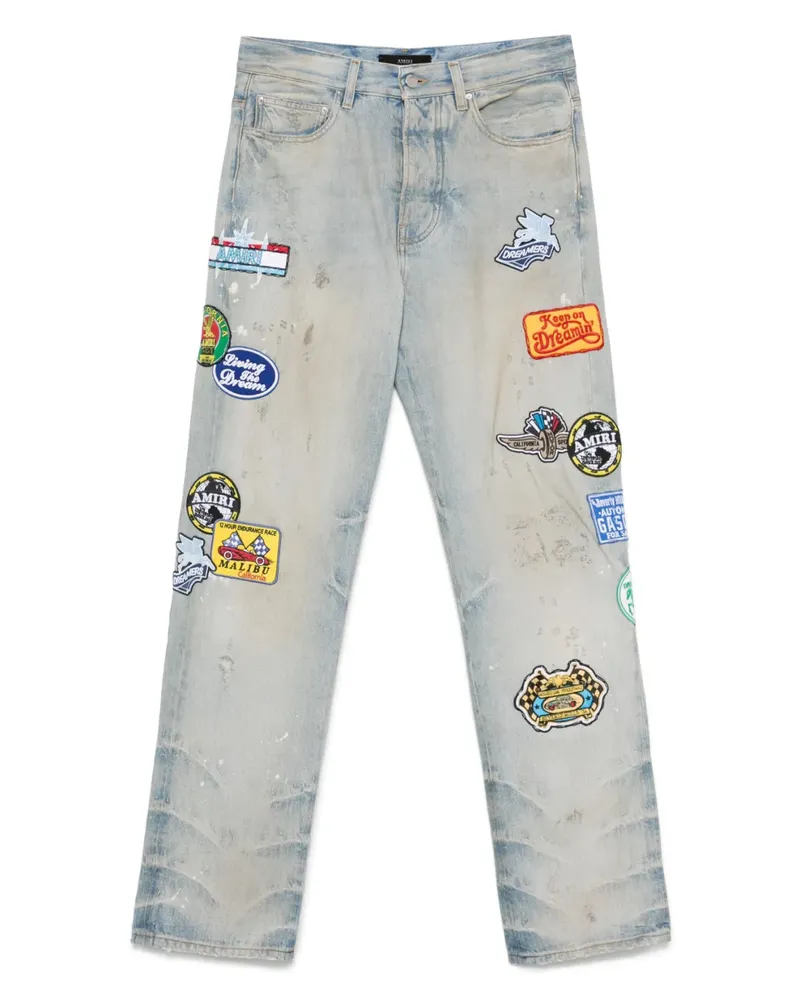 Amiri Jeans mit geradem Bein - Blau Blau