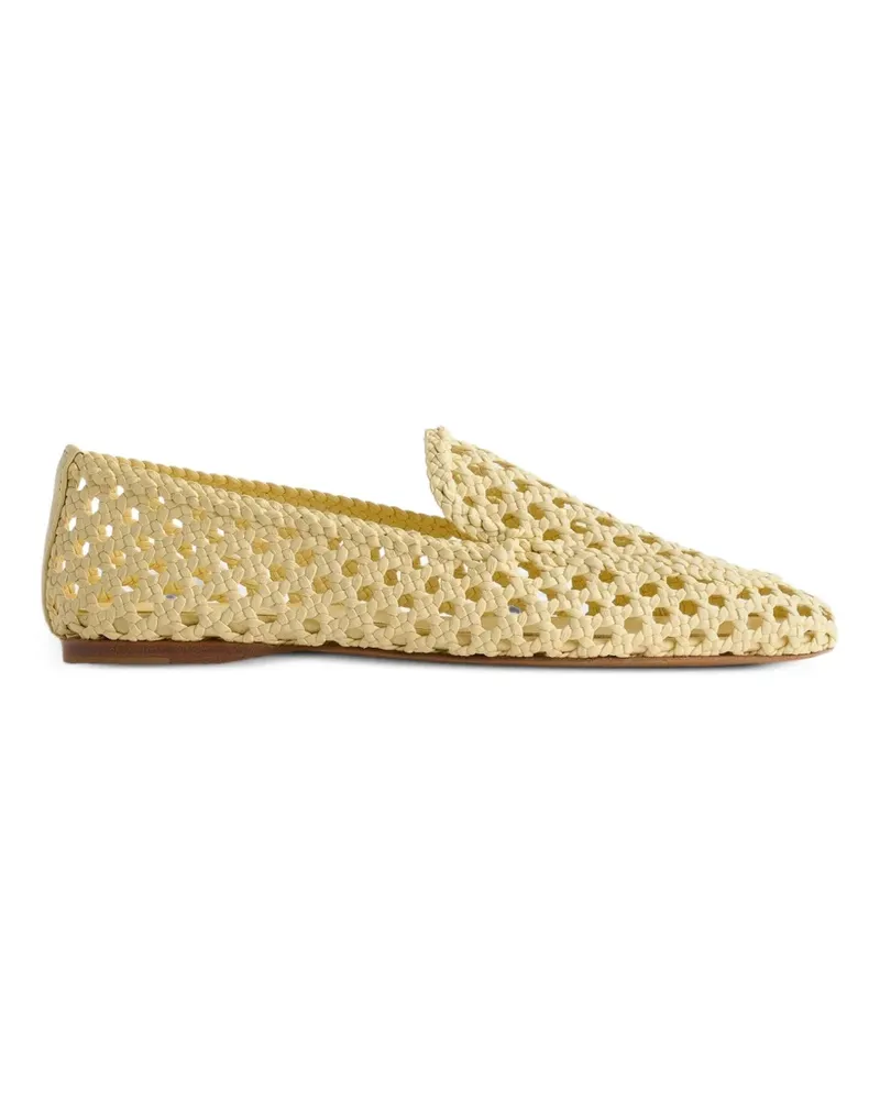 forte_forte hand-braided leather ballet flats - Gelb Gelb